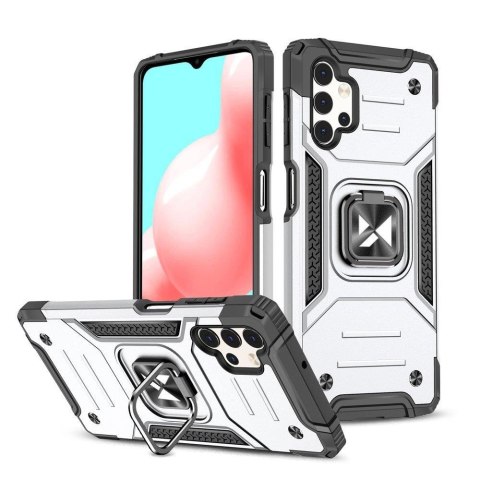 Wozinsky Ring Armor pancerne hybrydowe etui pokrowiec + magnetyczny uchwyt Samsung Galaxy A73 srebrny Wozinsky Ring Armor pancerne hybrydowe etui pokrowiec + magnetyczny uchwyt Samsung Galaxy A73 srebrny