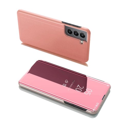 Clear View Case futerał etui z klapką Samsung Galaxy S22+ (S22 Plus) różowy Clear View Case futerał etui z klapką Samsung Galaxy S22+ (S22 Plus) różowy