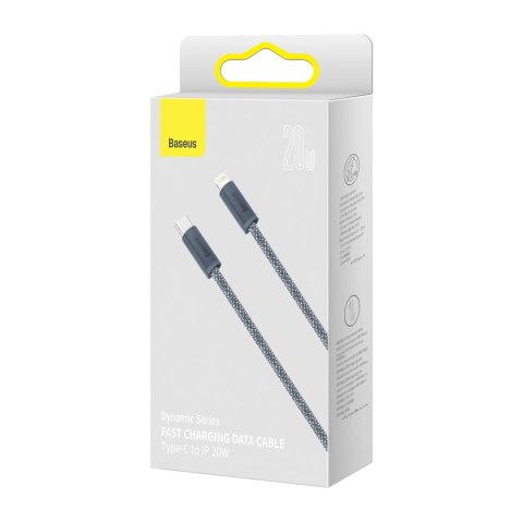 Kabel Baseus CALD000116 Lightning - USB-C PD 20W 480Mb/s 2m - szary Kabel Baseus CALD000116 Lightning - USB-C PD 20W 480Mb/s 2m - szary