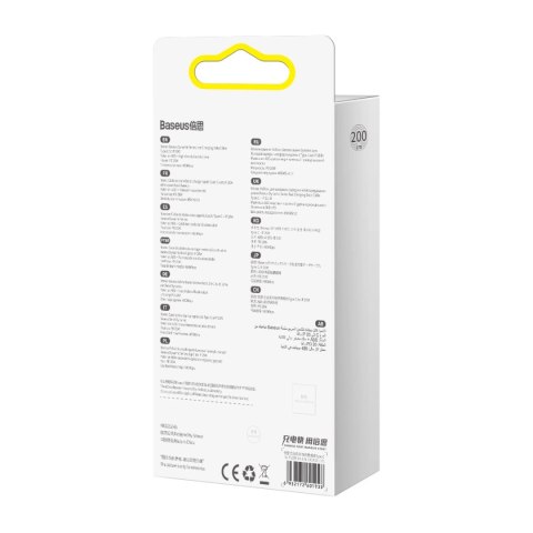 Kabel Baseus CALD000116 Lightning - USB-C PD 20W 480Mb/s 2m - szary Kabel Baseus CALD000116 Lightning - USB-C PD 20W 480Mb/s 2m - szary