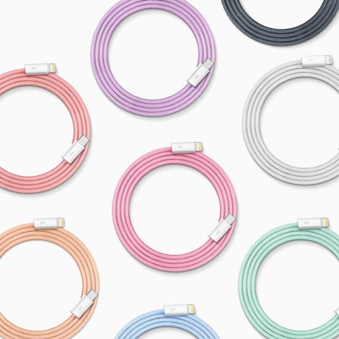 Kabel Baseus CALD000116 Lightning - USB-C PD 20W 480Mb/s 2m - szary Kabel Baseus CALD000116 Lightning - USB-C PD 20W 480Mb/s 2m - szary