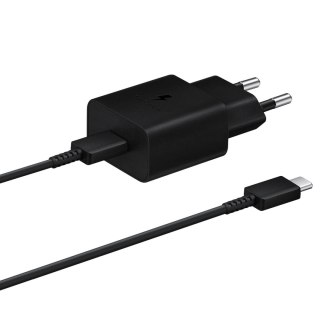 Ładowarka sieciowa Samsung EP-T1510XBEGEU 15W PD USB-C AFC z kablem USB-C - czarna