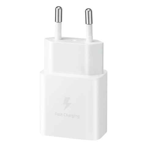 Ładowarka sieciowa Samsung EP-T1510XWEGEU USB-C 15W PD AFC + kabel USB-C - biała Ładowarka sieciowa Samsung EP-T1510XWEGEU USB-C 15W PD AFC + kabel USB-C - biała