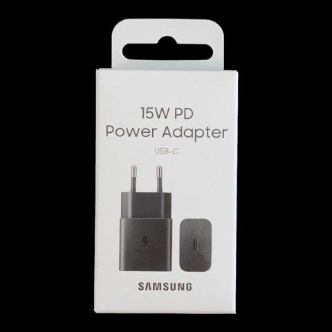 Ładowarka sieciowa Samsung EP-T1510NBEGEU 15W PD USB-C AFC - czarna Ładowarka sieciowa Samsung EP-T1510NBEGEU 15W PD USB-C AFC - czarna