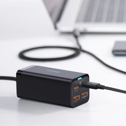 Baseus GaN3 Pro szybka uniwersalna ładowarka sieciowa GaN 2 x USB Typ C / 2x USB 100W PD3.0, QC4.0+, AFC czarny (CCGP000101) Baseus GaN3 Pro szybka uniwersalna ładowarka sieciowa GaN 2 x USB Typ C / 2x USB 100W PD3.0, QC4.0+, AFC czarny (CCGP000101)