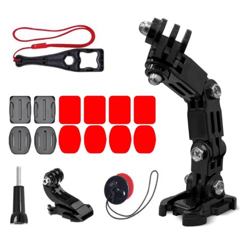 GoPro zestaw akcesoriów montażowych na kask do kamer sportowych GoPro, DJI, Insta360, SJCam, Eken (GoPro Cycling Helmet Chin Hol GoPro zestaw akcesoriów montażowych na kask do kamer sportowych GoPro, DJI, Insta360, SJCam, Eken (GoPro Cycling Helmet Chin Hol