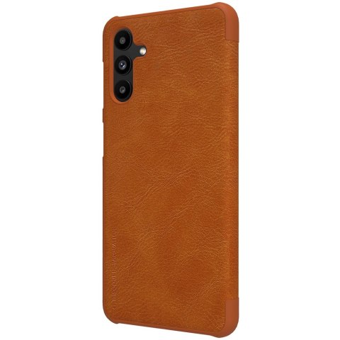 Nillkin Qin skórzana kabura etui Samsung Galaxy A13 5G brązowy