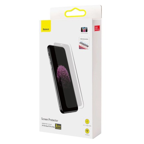 Szkło Baseus Privacy Anti Spy hartowane prywatyzujące na iPhone 11 Pro Max / iPhone XS Max z pozycjonerem Szkło Baseus Privacy Anti Spy hartowane prywatyzujące na iPhone 11 Pro Max / iPhone XS Max z pozycjonerem