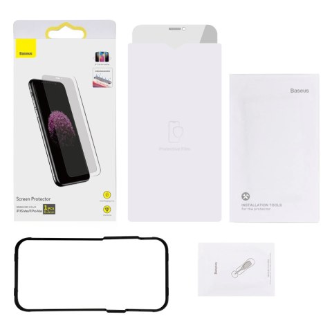 Szkło Baseus Privacy Anti Spy hartowane prywatyzujące na iPhone 11 Pro Max / iPhone XS Max z pozycjonerem Szkło Baseus Privacy Anti Spy hartowane prywatyzujące na iPhone 11 Pro Max / iPhone XS Max z pozycjonerem
