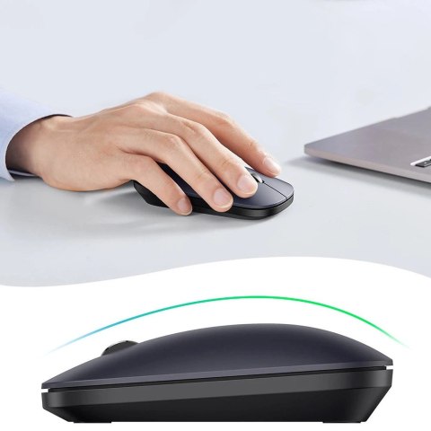 Ugreen poręczna myszka bezprzewodowa USB czarny (MU001)