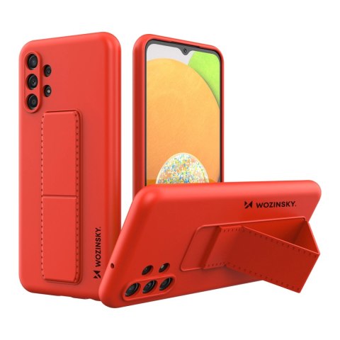 Wozinsky Kickstand Case silikonowe etui z podstawką etui Samsung Galaxy A13 5G czerwone Wozinsky Kickstand Case silikonowe etui z podstawką etui Samsung Galaxy A13 5G czerwone