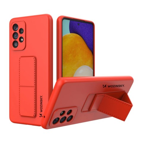 Wozinsky Kickstand Case silikonowe etui z podstawką etui Samsung Galaxy A73 czerwone Wozinsky Kickstand Case silikonowe etui z podstawką etui Samsung Galaxy A73 czerwone