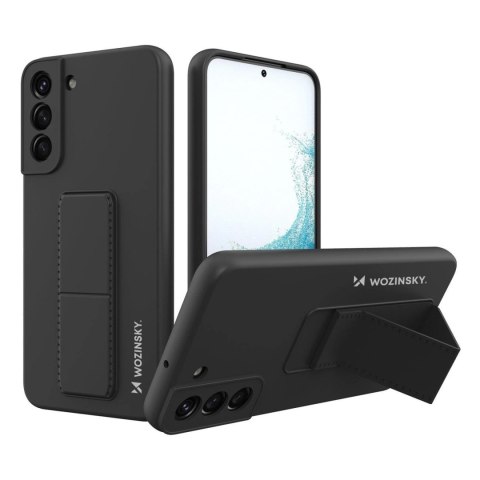Wozinsky Kickstand Case silikonowe etui z podstawką etui Samsung Galaxy S22+ czarne Wozinsky Kickstand Case silikonowe etui z podstawką etui Samsung Galaxy S22+ czarne