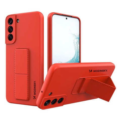 Wozinsky Kickstand Case silikonowe etui z podstawką etui Samsung Galaxy S22+ czerwone Wozinsky Kickstand Case silikonowe etui z podstawką etui Samsung Galaxy S22+ czerwone