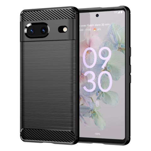 Carbon Case elastyczne etui pokrowiec Google Pixel 7 czarny Carbon Case elastyczne etui pokrowiec Google Pixel 7 czarny