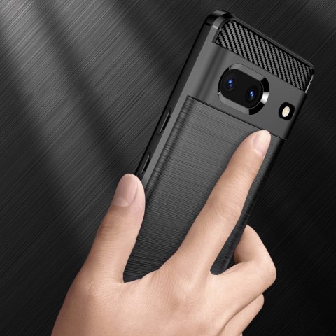 Carbon Case elastyczne etui pokrowiec Google Pixel 7 czarny Carbon Case elastyczne etui pokrowiec Google Pixel 7 czarny