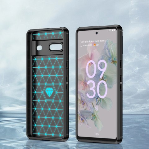 Carbon Case elastyczne etui pokrowiec Google Pixel 7 czarny Carbon Case elastyczne etui pokrowiec Google Pixel 7 czarny