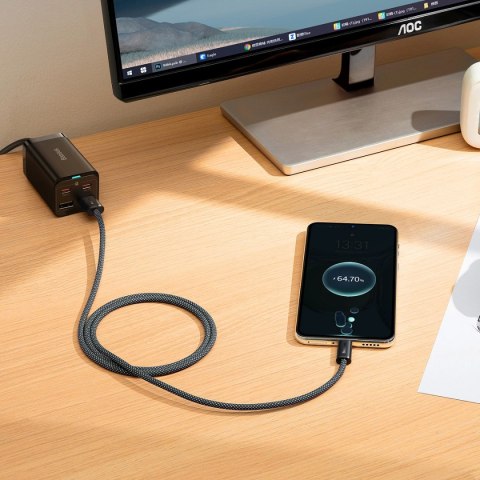 Baseus Dynamic Series kabel USB - USB Typ C 100W 1m szary (CALD000616) Baseus Dynamic Series kabel USB - USB Typ C 100W 1m szary (CALD000616)