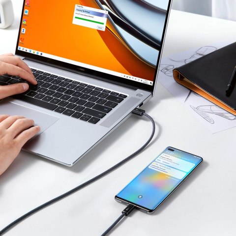Baseus Dynamic Series kabel USB - USB Typ C 100W 1m szary (CALD000616) Baseus Dynamic Series kabel USB - USB Typ C 100W 1m szary (CALD000616)