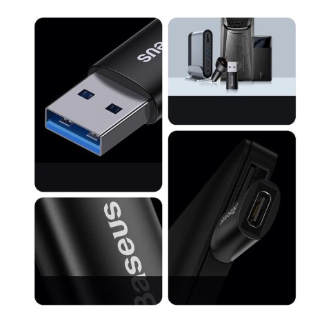 Baseus Ingenuity Series Mini przejściówka adapter USB 3.1 OTG do USB Typ C czarny (ZJJQ000101) Baseus Ingenuity Series Mini przejściówka adapter USB 3.1 OTG do USB Typ C czarny (ZJJQ000101)