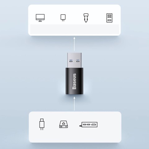 Baseus Ingenuity Series Mini przejściówka adapter USB 3.1 OTG do USB Typ C czarny (ZJJQ000101) Baseus Ingenuity Series Mini przejściówka adapter USB 3.1 OTG do USB Typ C czarny (ZJJQ000101)