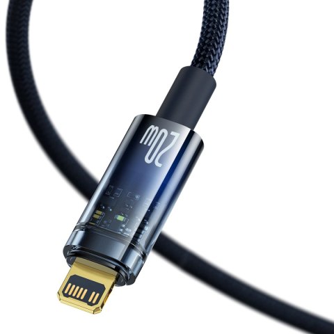 Kabel Baseus CATS000003 Lightning - USB-C 20W 480Mb/s 1m - niebieski Kabel Baseus CATS000003 Lightning - USB-C 20W 480Mb/s 1m - niebieski