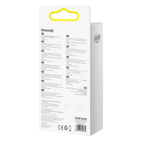 Kabel Baseus CATS000003 Lightning - USB-C 20W 480Mb/s 1m - niebieski Kabel Baseus CATS000003 Lightning - USB-C 20W 480Mb/s 1m - niebieski