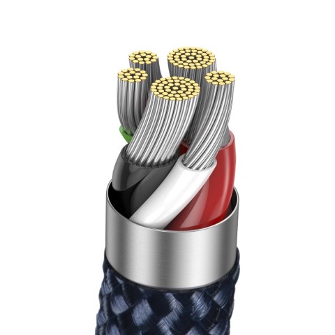 Kabel Baseus CATS000003 Lightning - USB-C 20W 480Mb/s 1m - niebieski Kabel Baseus CATS000003 Lightning - USB-C 20W 480Mb/s 1m - niebieski
