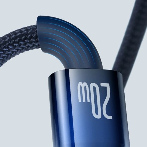 Kabel Baseus CATS000003 Lightning - USB-C 20W 480Mb/s 1m - niebieski Kabel Baseus CATS000003 Lightning - USB-C 20W 480Mb/s 1m - niebieski