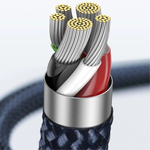 Kabel Baseus CATS000003 Lightning - USB-C 20W 480Mb/s 1m - niebieski Kabel Baseus CATS000003 Lightning - USB-C 20W 480Mb/s 1m - niebieski