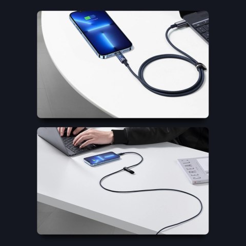 Kabel Baseus CATS000003 Lightning - USB-C 20W 480Mb/s 1m - niebieski Kabel Baseus CATS000003 Lightning - USB-C 20W 480Mb/s 1m - niebieski