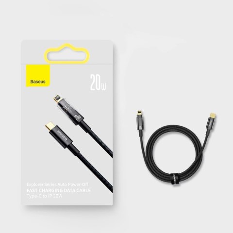 Kabel Baseus CATS000003 Lightning - USB-C 20W 480Mb/s 1m - niebieski Kabel Baseus CATS000003 Lightning - USB-C 20W 480Mb/s 1m - niebieski