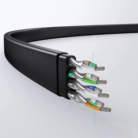 Kabel Ugreen NW102 50176 płaski sieciowy LAN Ethernet Cat. 6 5m - czarny