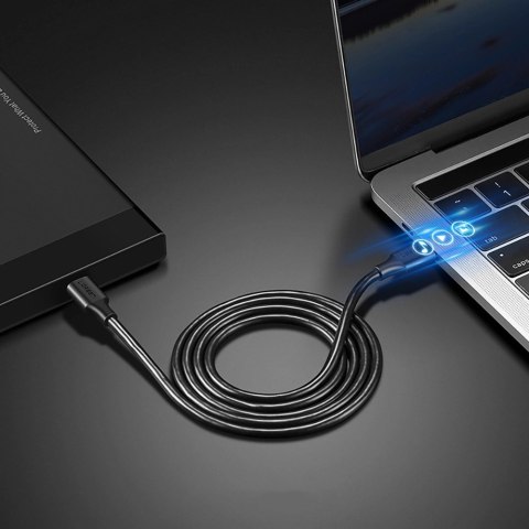 Kabel Ugreen US286 USB-C - USB-C 3A 480Mb/s 3m - czarny