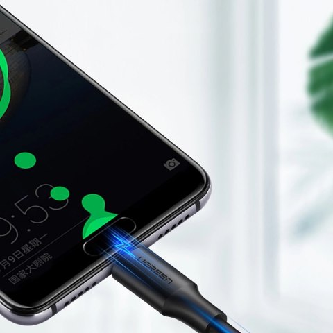Kabel Ugreen US287 60114 USB-A / USB-C 3A 0.25m - czarny