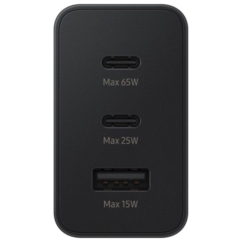 Samsung ładowarka sieciowa 2x USB Typ C / USB PPS, Power Delivery PD 65W, QC 3.0, AFC, FCP czarny (EP-T6530NBEGEU) Samsung ładowarka sieciowa 2x USB Typ C / USB PPS, Power Delivery PD 65W, QC 3.0, AFC, FCP czarny (EP-T6530NBEGEU)