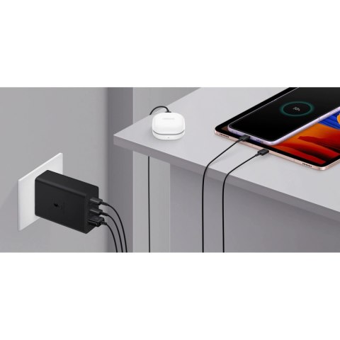 Samsung ładowarka sieciowa 2x USB Typ C / USB PPS, Power Delivery PD 65W, QC 3.0, AFC, FCP czarny (EP-T6530NBEGEU) Samsung ładowarka sieciowa 2x USB Typ C / USB PPS, Power Delivery PD 65W, QC 3.0, AFC, FCP czarny (EP-T6530NBEGEU)