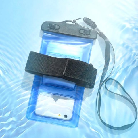 Wodoodporne etui z opaską do telefonu armband PVC - różowe Wodoodporne etui z opaską do telefonu armband PVC - różowe