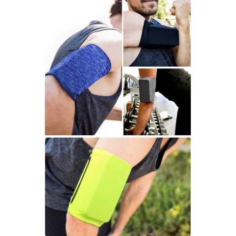 Armband do biegania opaska na ramię na telefon XL granatowa