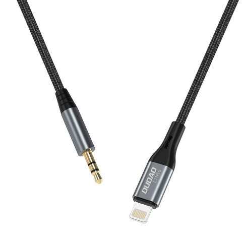 Dudao kabel audio Lightning - mini jack 3.5mm 1m szary (L11PRO) Dudao kabel audio Lightning - mini jack 3.5mm 1m szary (L11PRO)