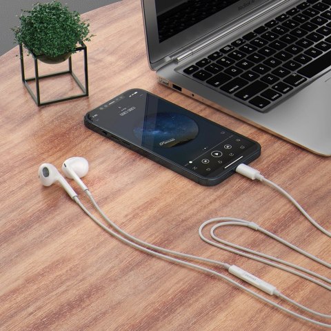 Dudao słuchawki douszne ze złączem USB Typu C biały (X14PROT) Dudao słuchawki douszne ze złączem USB Typu C biały (X14PROT)