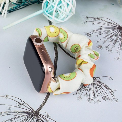 Materiałowa opaska do Apple Watch 38 / 40 / 41 mm pasek bransoleta bransoletka na gumce - kiwi
