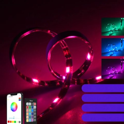Sonoff L2-5M zestaw inteligentna wodoodporna taśma LED 5 m RGB pilot zasilacz Wi-Fi Sonoff L2-5M zestaw inteligentna wodoodporna taśma LED 5 m RGB pilot zasilacz Wi-Fi