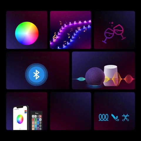 Sonoff L2-5M zestaw inteligentna wodoodporna taśma LED 5 m RGB pilot zasilacz Wi-Fi Sonoff L2-5M zestaw inteligentna wodoodporna taśma LED 5 m RGB pilot zasilacz Wi-Fi