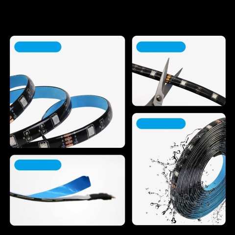 Sonoff L2-5M zestaw inteligentna wodoodporna taśma LED 5 m RGB pilot zasilacz Wi-Fi Sonoff L2-5M zestaw inteligentna wodoodporna taśma LED 5 m RGB pilot zasilacz Wi-Fi