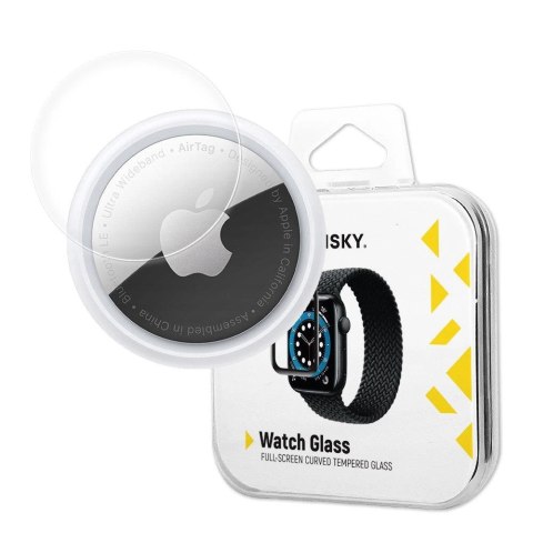 Wozinsky Watch Glass hybrydowe szkło do AirTag czarny Wozinsky Watch Glass hybrydowe szkło do AirTag czarny