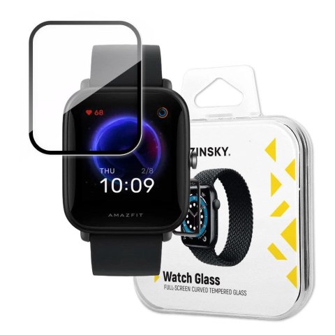 Wozinsky Watch Glass hybrydowe szkło do Xiaomi Amazfit Bip U czarny Wozinsky Watch Glass hybrydowe szkło do Xiaomi Amazfit Bip U czarny