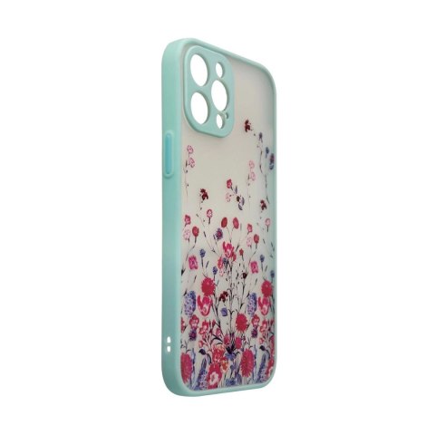 Design Case etui do iPhone 12 Pro Max pokrowiec w kwiaty zielone Design Case etui do iPhone 12 Pro Max pokrowiec w kwiaty zielone