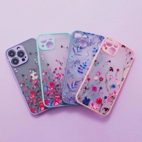 Design Case etui do iPhone 12 Pro Max pokrowiec w kwiaty zielone Design Case etui do iPhone 12 Pro Max pokrowiec w kwiaty zielone