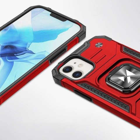 Wozinsky Ring Armor etui iPhone 14 Plus pancerny pokrowiec uchwyt magnetyczny ring czerwone Wozinsky Ring Armor etui iPhone 14 Plus pancerny pokrowiec uchwyt magnetyczny ring czerwone
